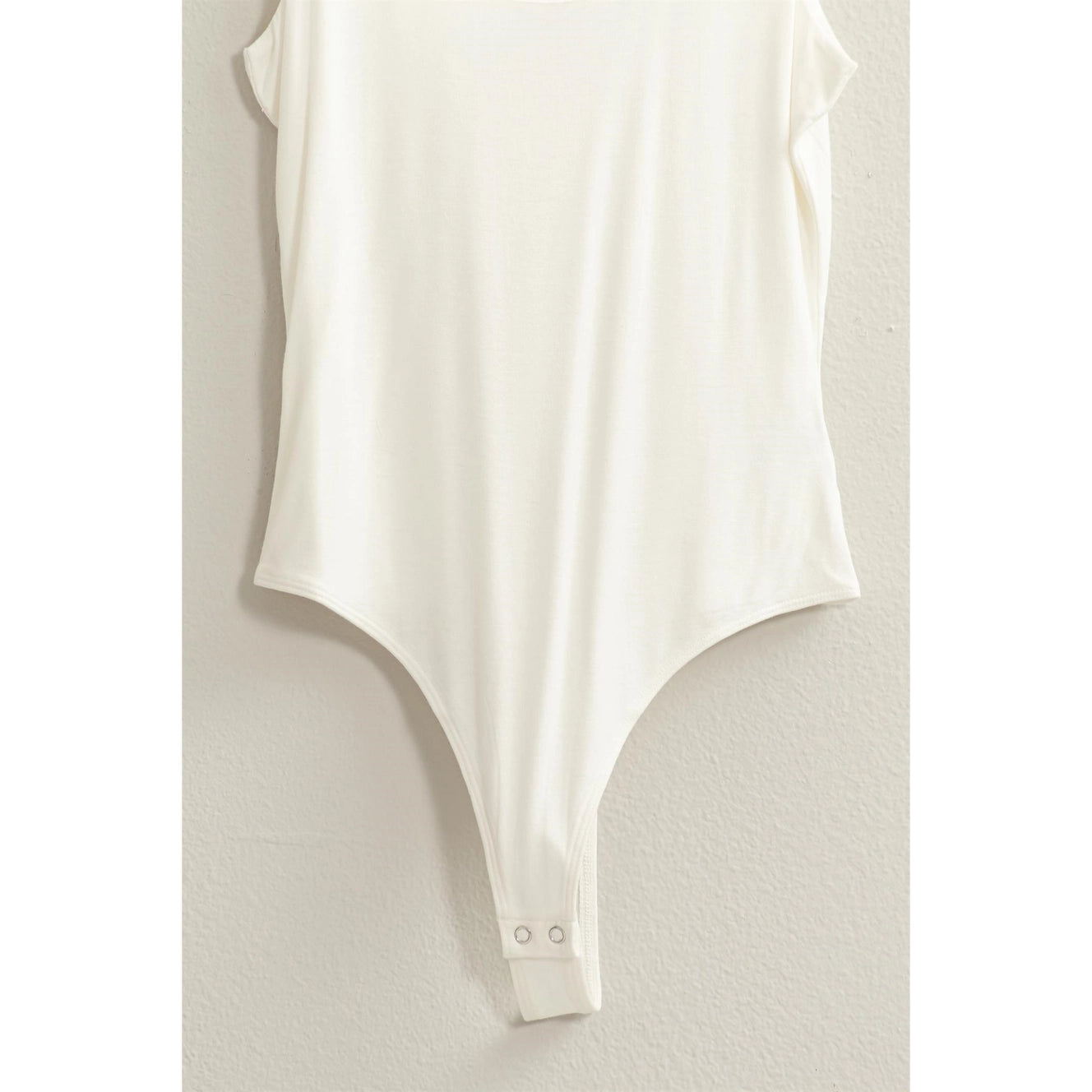 Scoop Bodysuit in White