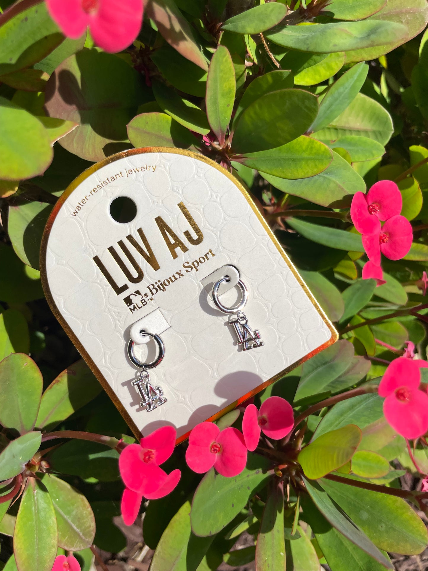 LA Charm Hoops Silver