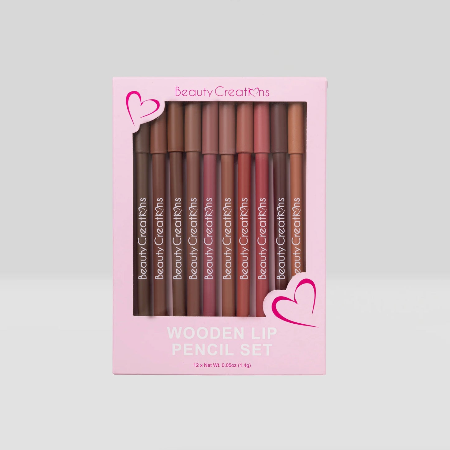 Beauty Creations Wooden Lip Pencil Set