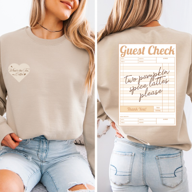 Two Pumpkin Spice Lattes Please Shirt