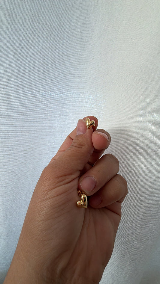 Uneven Heart Stud Earrings