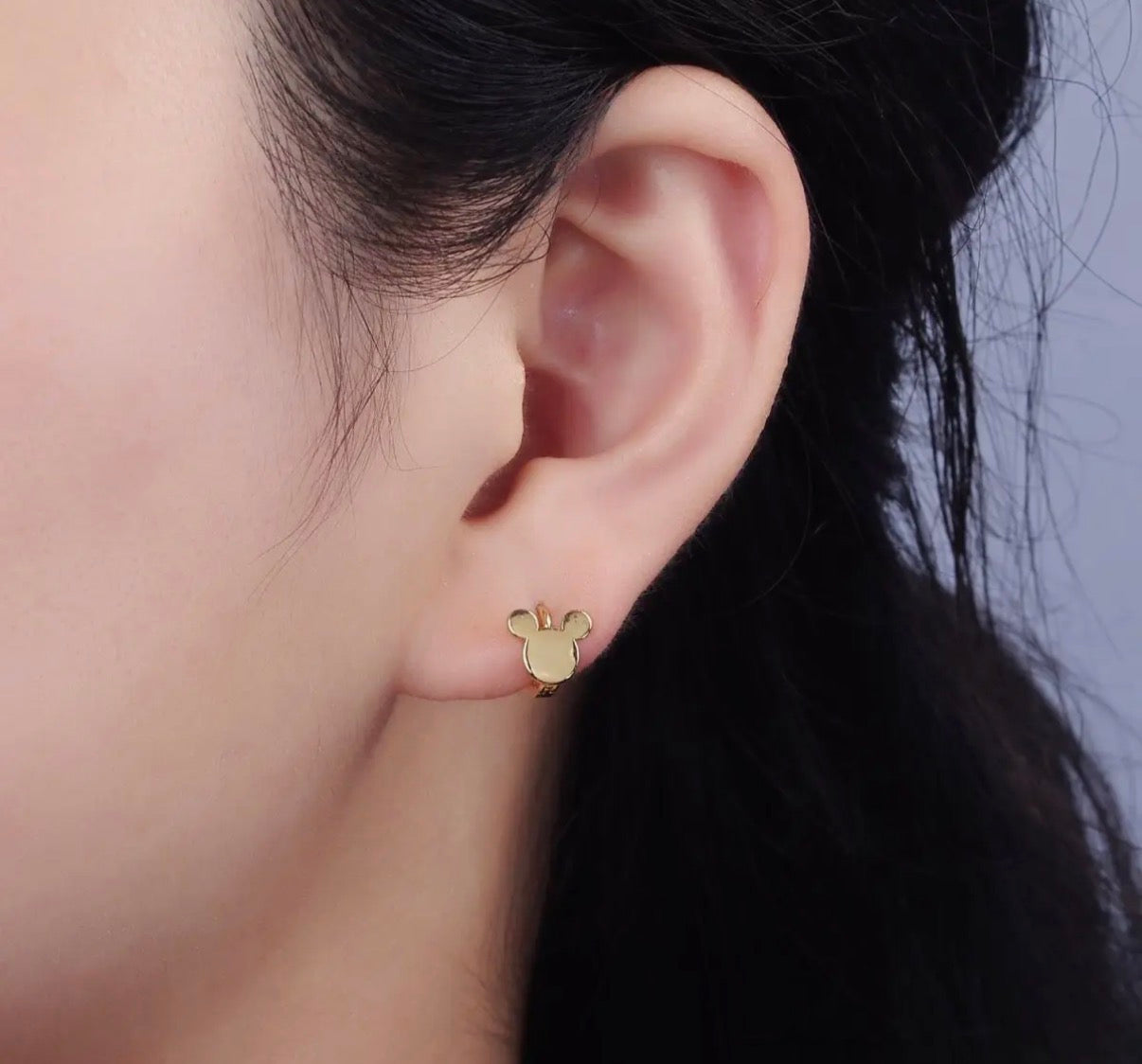 14K Gold Filled Mickey Huggies - Gold