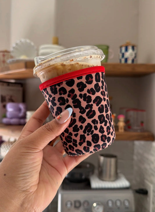 Cheetah Coffee Sleeve