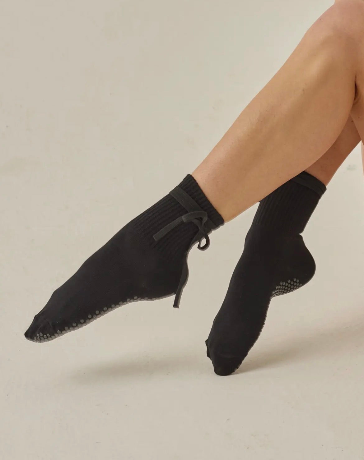 The Nina Grip Sock - Black