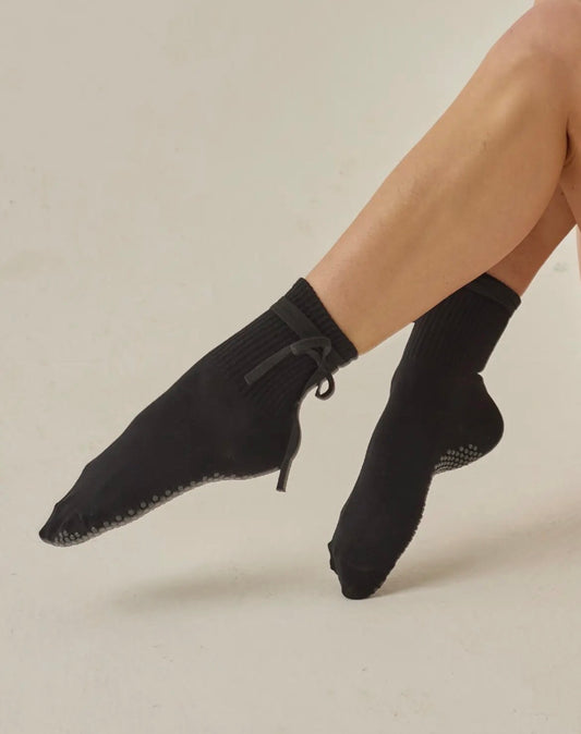 The Nina Grip Sock - Black