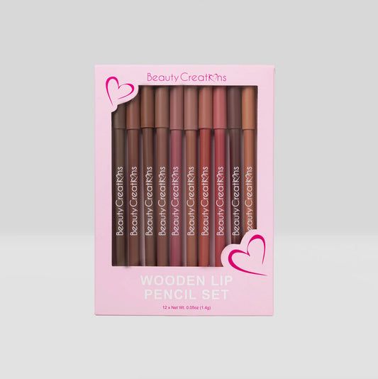 Beauty Creations Wooden Lip Pencil Set