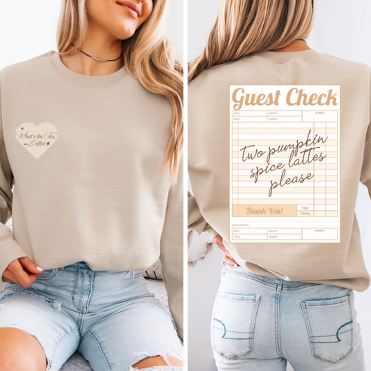 Two Pumpkin Spice Lattes Please Shirt